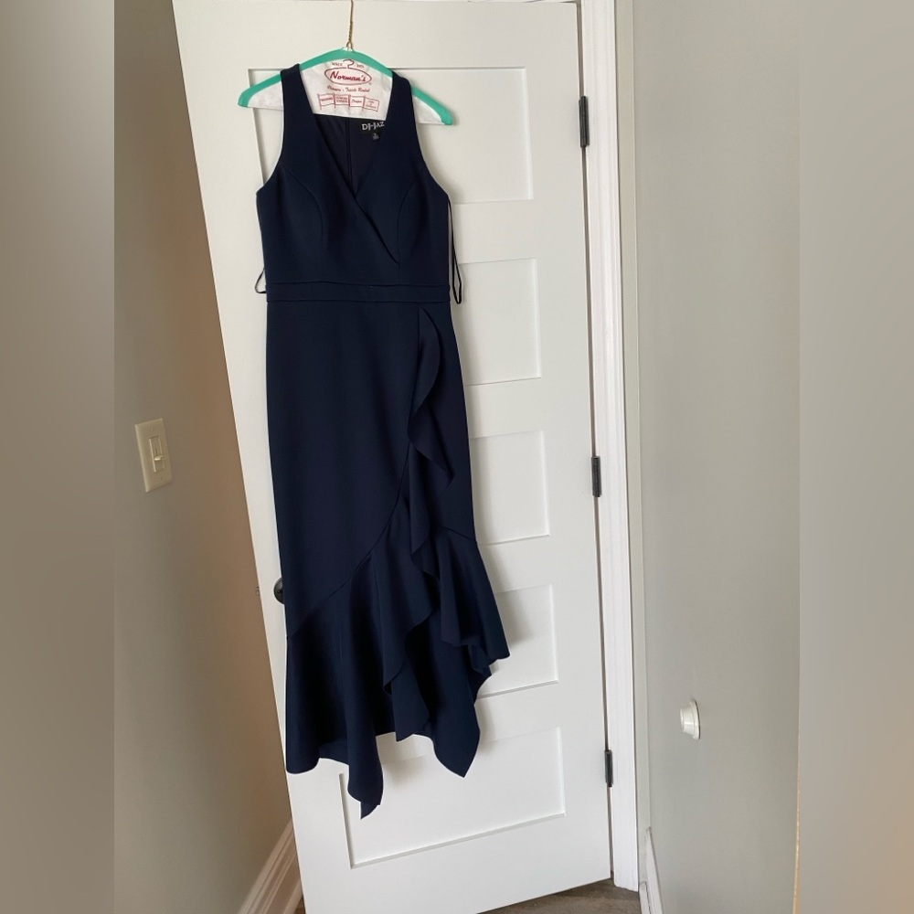 Elegant Navy Blue Wedding Dress